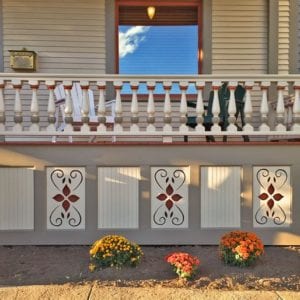 covered front porch railing