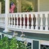 Curved porch railings