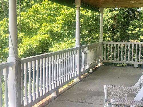 Polyurethane porch balusters & railing front porch