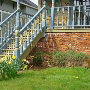 Custom front entry stair railings and spindles