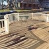 Curved deck railing
