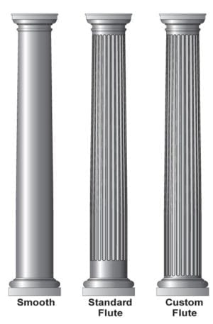 Round tapered column options