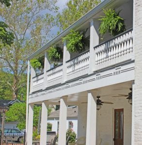 Beautiful porch spindles and railings