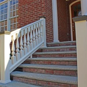 Porch stair railings