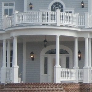 2 story porch balustrades