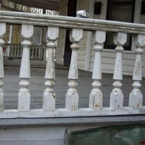 Old porch railing spindles to be replaced