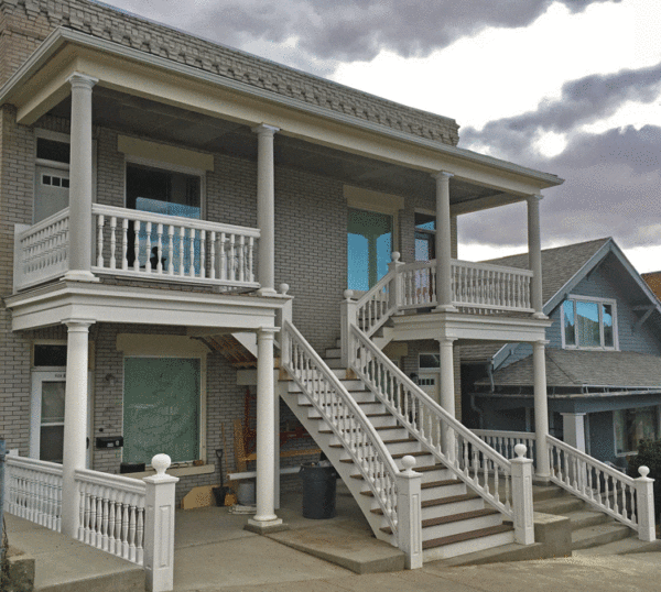 curved stair railing