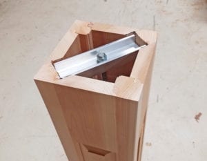 Wood Porch Newel Post Installation Kit