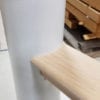 Wood Rail on Round Column