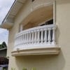 Curved Polyurethane Balcony Railing with Balusters