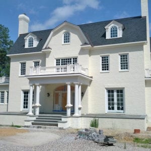 rooftop recessed panel newel posts