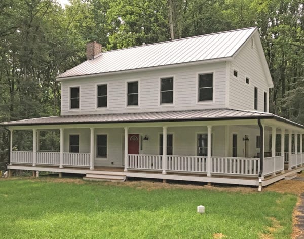 Wrap around porch railing