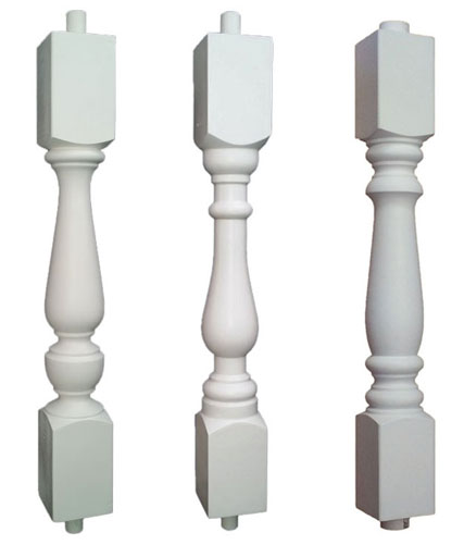 Polyurethane porch balusters, spindles