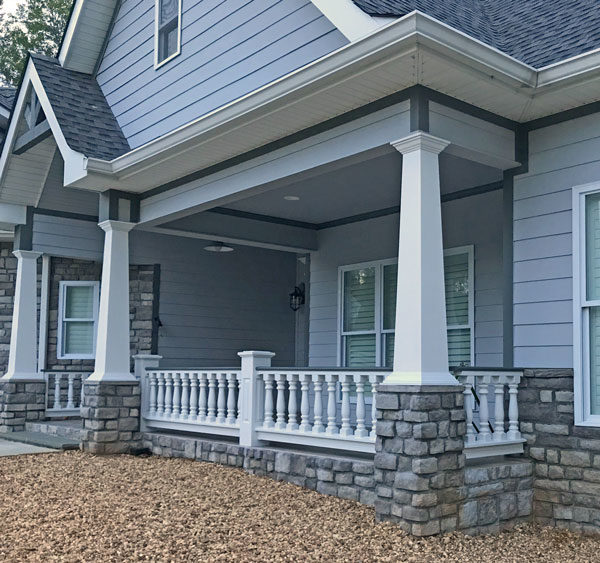 new decorative porch rails