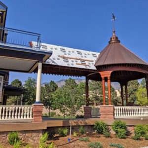 hardwood Victorian porch railing