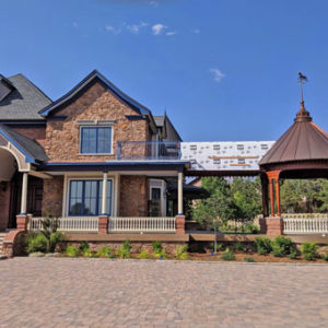 hardwood porch railing