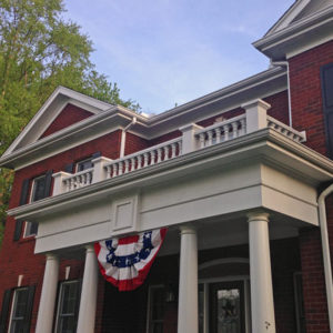 Covered Entry Railing Balusters