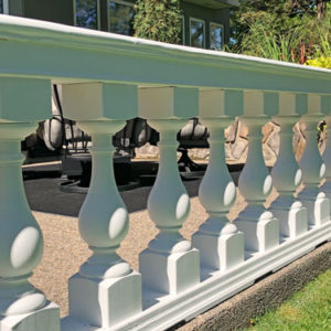 outdoor wood balusters