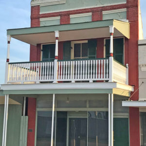 2 story composite porch rail