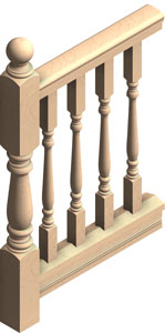 4" Porch Railing and 2x2 Spindles