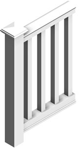 3 5/8" Synthetic Balustrade