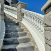 curved railing for outdoor steps